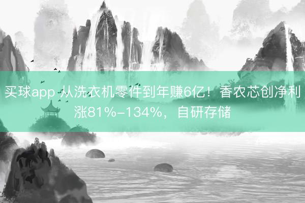买球app 从洗衣机零件到年赚6亿!香农芯创净利涨81%-134%,自研存储