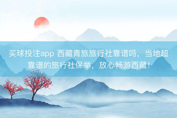 买球投注app 西藏青旅旅行社靠谱吗，当地超靠谱的旅行社保举，放心畅游西藏！
