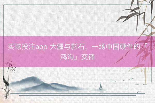 买球投注app 大疆与影石，一场中国硬件的「鸿沟」交锋