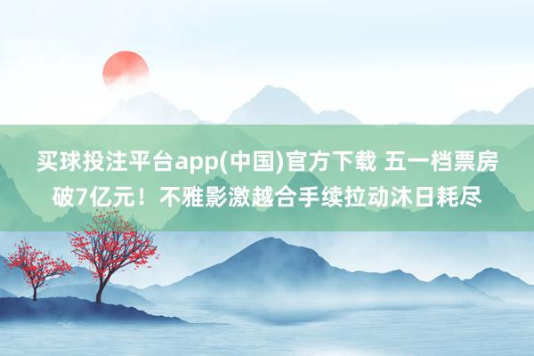 买球投注平台app(中国)官方下载 五一档票房破7亿元！不雅影激越合手续拉动沐日耗尽