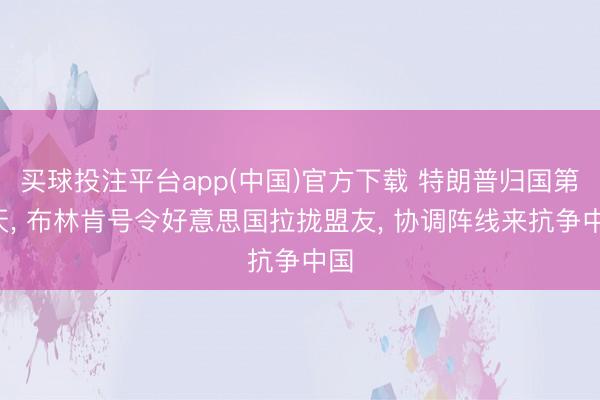 买球投注平台app(中国)官方下载 特朗普归国第4天, 布林肯号令好意思国拉拢盟友, 协调阵线来抗争中国