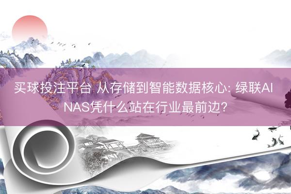 买球投注平台 从存储到智能数据核心: 绿联AI NAS凭什么站在行业最前边?